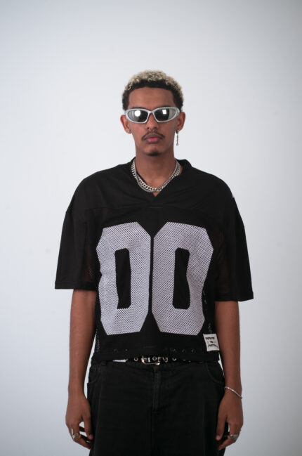 black "00" jersey